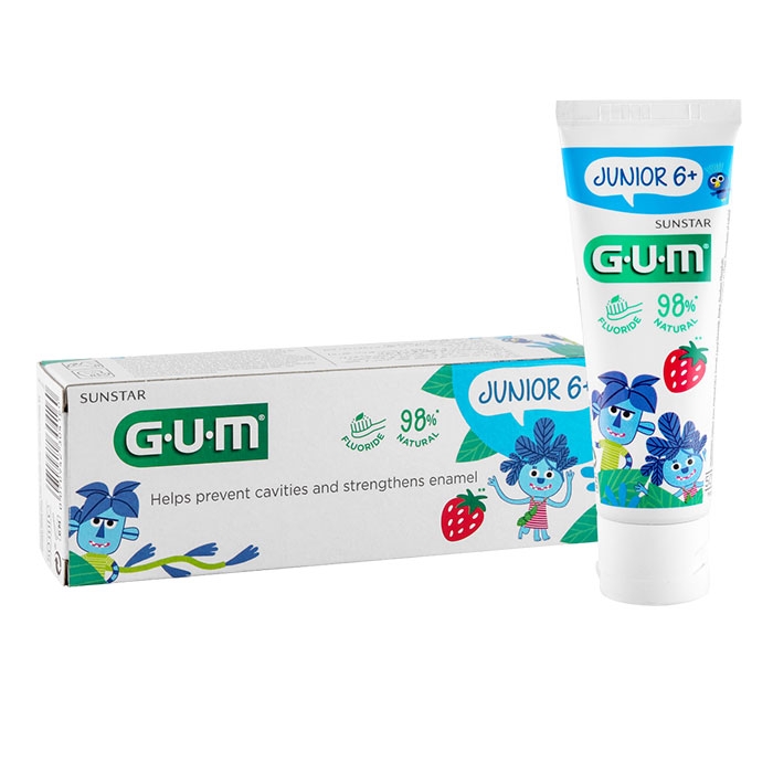 ПАСТА ЗА ЗЪБИ ГЪМ ДЖУНИЪР 6+ години 50 мл / SUNSTAR G.U.M. GUM JUNIOR TOOTHPASTE 6+ years