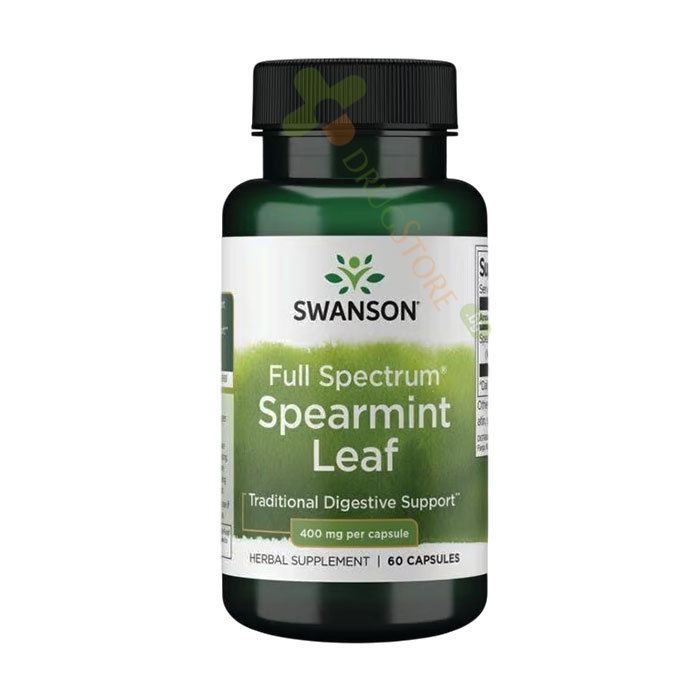 СУОНСЪН ЛИСТА ОТ МЕНТА ПЪЛЕН СПЕКТЪР капсули 400 мг 60 броя / SWANSON FULL SPECTRUM SPEARMINT LEAF
