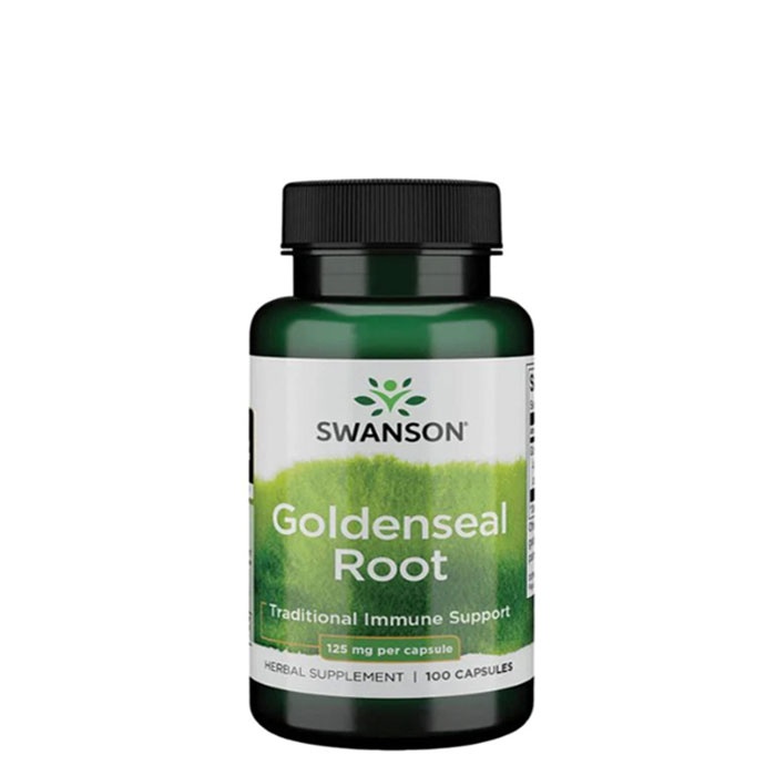 СУОНСЪН ЗЛАТЕН КОРЕН капсули 125 мг. 100 броя / SWANSON GOLDENSEAL ROOT