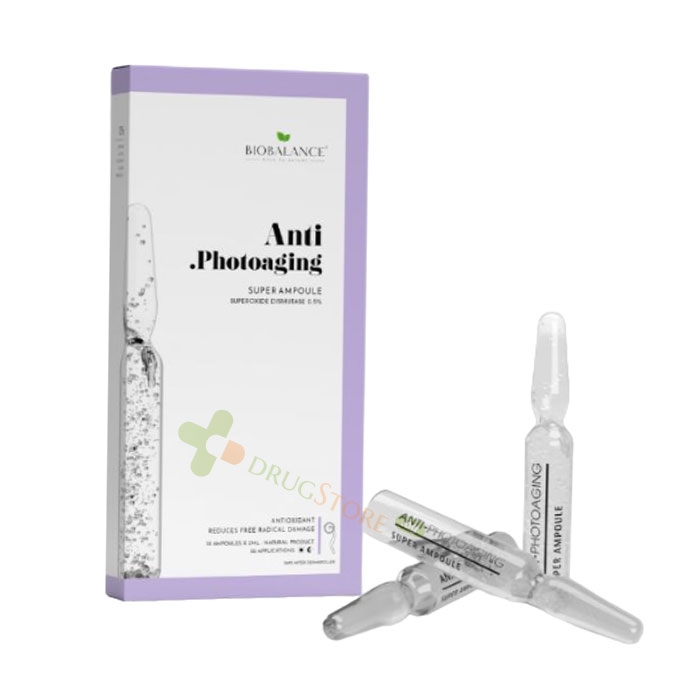 СУПЕР АМПУЛА ПРОТИВ ФОТОСТАРЕЕНЕ 2 мл 10 броя / BIOBALANCE SUPER AMPOULE ANTI-PHOTOAGING 2 ml