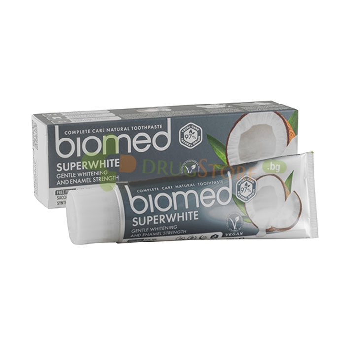 СУПЕР ИЗБЕЛВАЩА ПАСТА ЗА ЗЪБИ БИОМЕД 100 г / BIOMED SUPERWHITE TOOTHPASTE