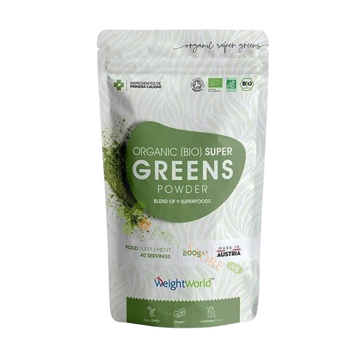 СУПЕР ЗЕЛЕНИ ХРАНИ прах 200 г / WEIGHT WORLD SUPER GREEN FOODS powder