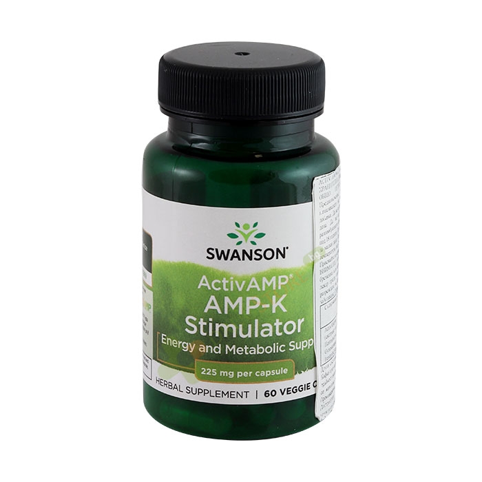 СУОНСЪН АКТИВЕН АМР АМР - К СТИМУЛАТОР капсули 225 мг 60 броя / SWANSON ULTRA ACTIVAMP AMP-K STIMULATOR