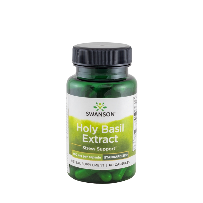 СУОНСЪН СВЕЩЕН БОСИЛЕК ЕКСТРАКТ капсули 400 мг 60 броя / SWANSON SUPERIOR HERBS HOLY BASIL EXTRACT
