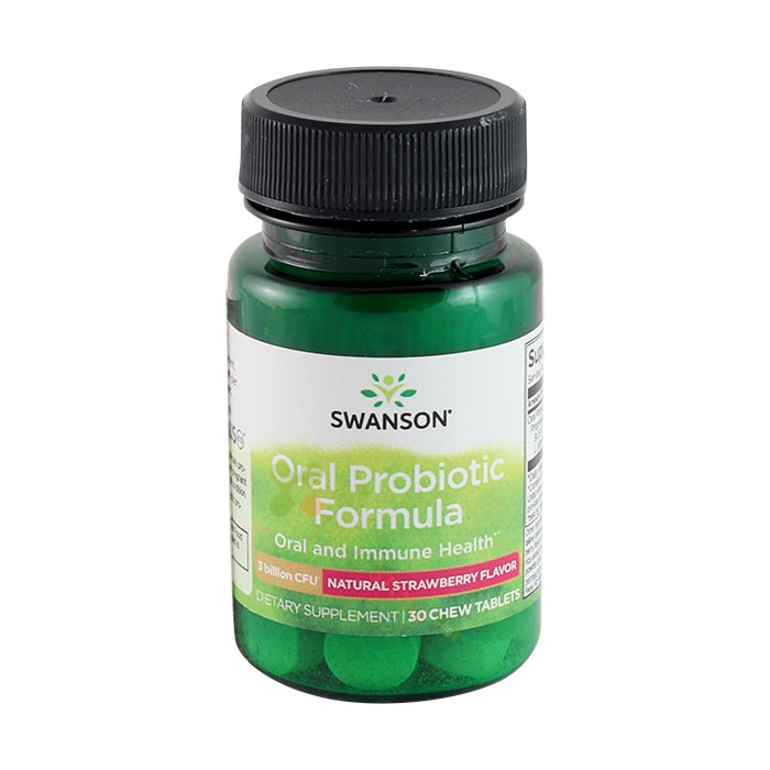 СУОНСЪН ОРАЛНА ПРОБИОТИЧНА ФОРМУЛА дъвчащи таблетки 30 броя / SWANSON ORAL PROBIOTIC FORMULA