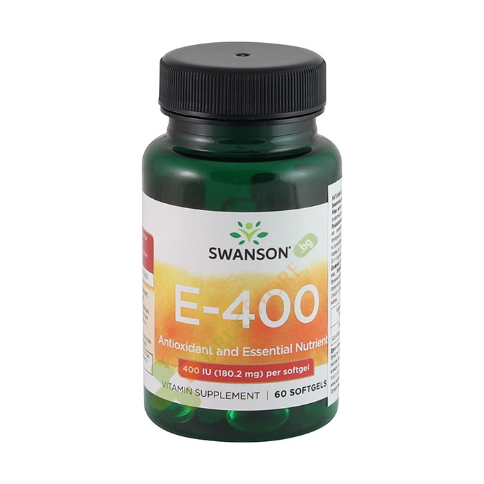 СУОНСЪН ВИТАМИН Е 400 IU капсули 60 броя SW1438 / SWANSON VITAMIN E 400 IU