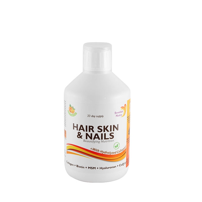 СУИДИШ НУТРА КОСА, КОЖА И НОКТИ течна формула 500 мл / SWEDISH NUTRA HAIR, SKIN &amp; NAILS