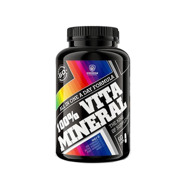 ВИТА МИНЕРАЛ 100 % капсули 60 броя / SWEDISH SUPPLEMENTS 100 % VITA MINERAL capsules 60