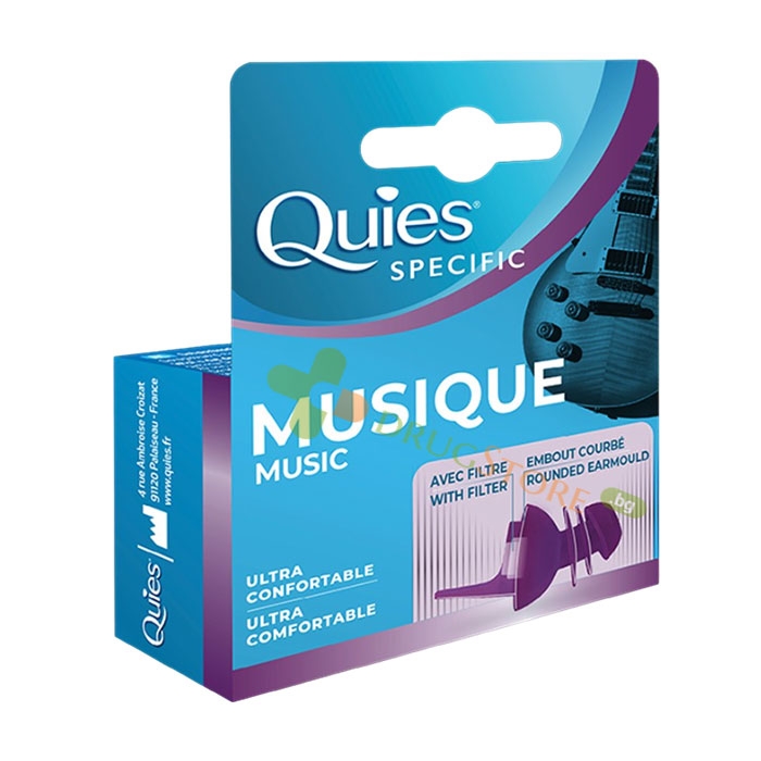ТАПИ ЗА УШИ QUIES ШУМОИЗОЛИРАЩИ СИЛИКОНОВИ - МНОГОКРАТНИ 1 ЧИФТ / QUIES NOISE ISOLATING SILICONE EAR PLUGS