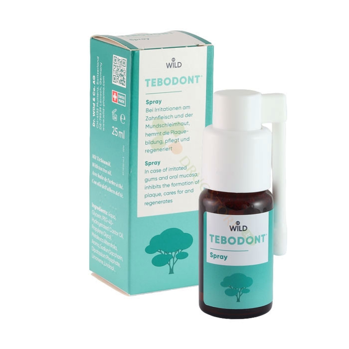 ТЕБОДОНТ СПРЕЙ ЗА УСТА С МАСЛО ОТ ЧАЕНО ДЪРВО 25 мл / DR. WILD &amp; CO. AG TEBODONT ORAL SPRAY WITH TEA TREE OIL