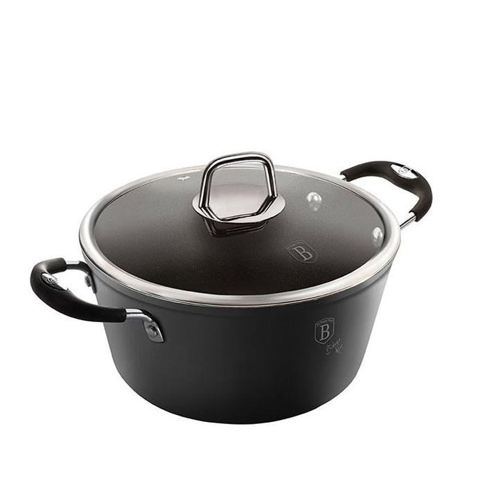 ТЕНДЖЕРА С КАПАК 24 см BERLINGER HAUS BH6123 / TELESTAR BERLINGER HAUS CASSEROLE PROFESSINAL LINE BH61