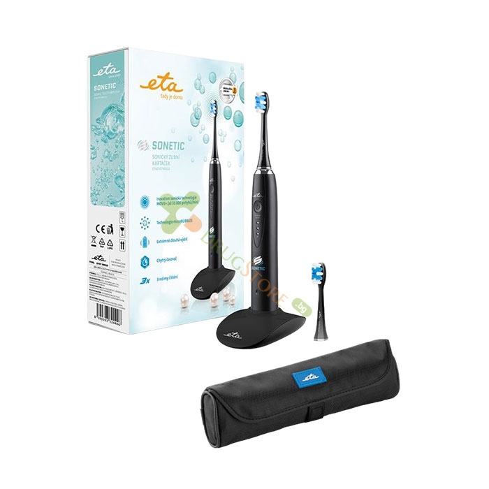 ЕЛЕКТРИЧЕСКА ЧЕТКА ЗА ЗЪБИ SONETIC BLACK / TELESTAR SONETIC TOOTHBRUSH BLACK