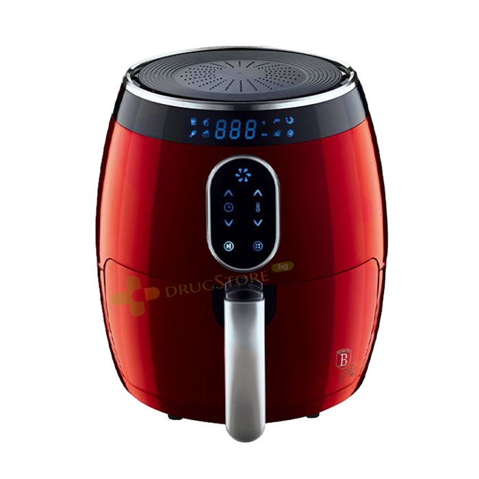 ФРИТЮРНИК С ГОРЕЩ ВЪЗДУХ BERLINGER HAUS BH9168 BURGUNDY AIR FRYER 2.6 л / TELESTAR BERLINGER HAUS BH9168 BURGUNDY AIR FRYER 2.6 l