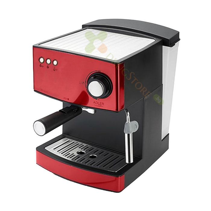 КАФЕ МАШИНА ЗА ЕСПРЕСО И КАПУЧИНО ADLER RED / TELESTAR ADLER ESPRESSO MACHINE RED