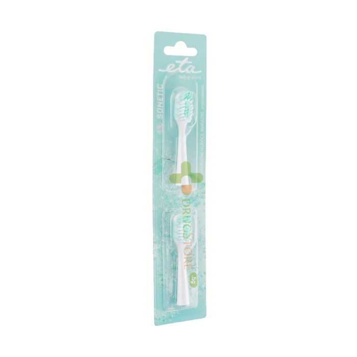 SONETIC TOOTBRUSH GREEN REPLACEMENT ДОПЪЛНИТЕЛНИ ГЛАВИ 2 броя / TELESTAR SONETIC TOOTBRUSH GREEN REPLACEMENT