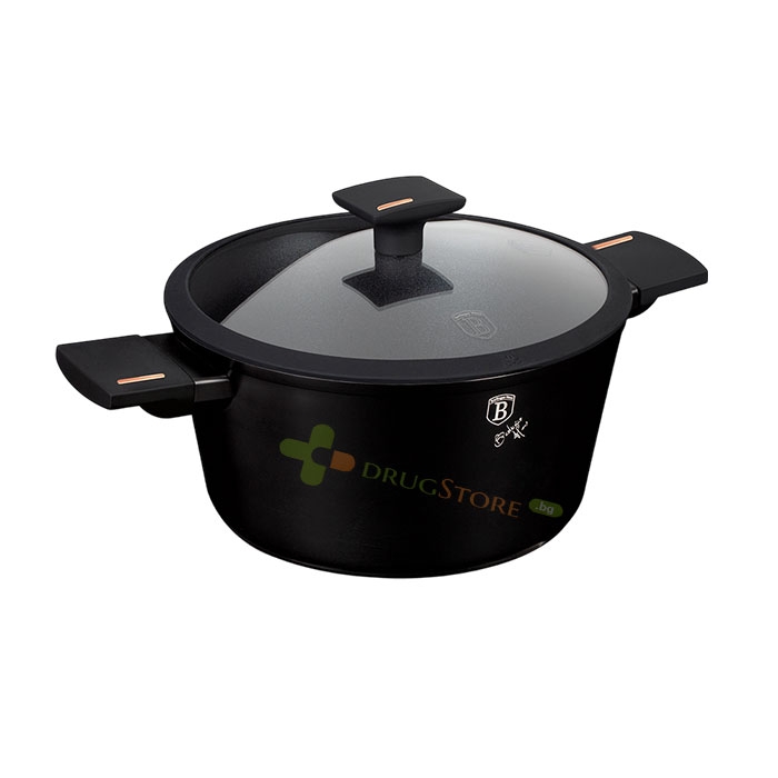 ТЕНДЖЕРА С КАПАК 24 см BERLINGER HAUS MONACO COLLECTION BH7087 / TELESTAR BERLINGER HAUS MONACO COLLECTION CASSEROLE BH7087