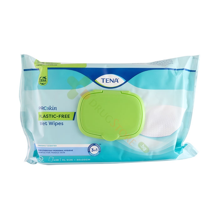 МОКРИ КЪРПИ 3 В 1 48 броя / TENA WET WIPES
