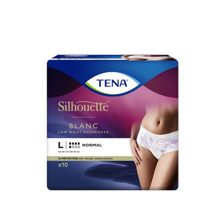 ДИСКРЕТНИ ДАМСКИ ГАЩИ размер L 10 броя / TENA SILHOUETTE LADY PANTS DISCREET SIZE L