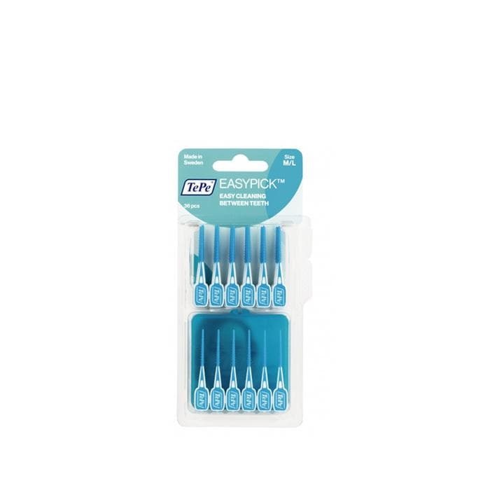ТЕПЕ ИНТЕРДЕНТАЛНИ ЧЕТКИ ЗА ЗЪБИ EASYPICK размер M / L 36 броя / TEPE EASYPICK EASY CLEANING BETWEEN TEETH