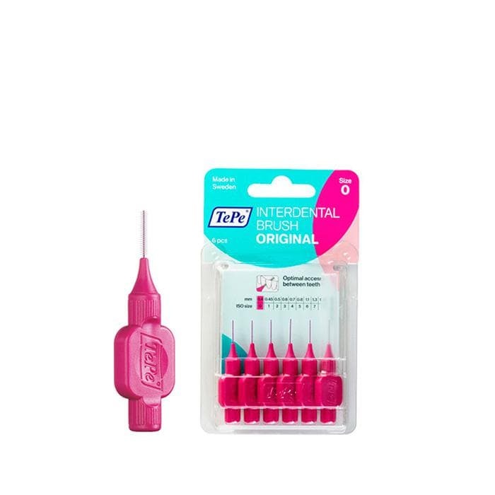 ТЕПЕ ИНТЕРДЕНТАЛНA ЧЕТКA ЗА ЗЪБИ ЦИКЛАМЕНА 0.4 мм. 6 броя / TEPE INTERDENTAL TOOTHBRUSH