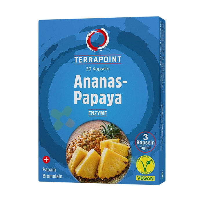 АНАНАС- ПАПАЯ капсули 30 броя / TERRA POINT ANANAS-PAPAYA ENZYMES