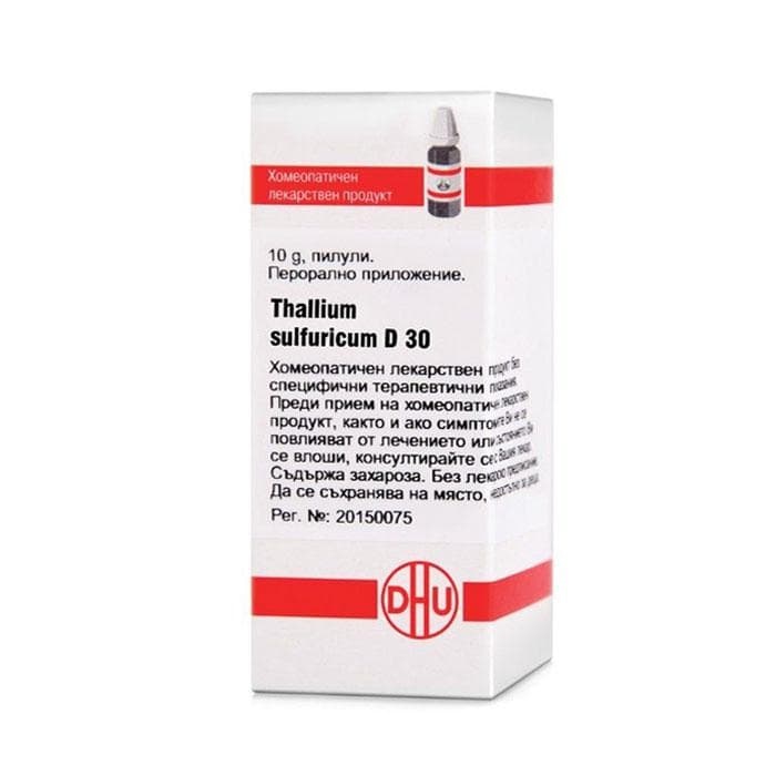 ТАЛИУМ СУЛФУРИКУМ D30 пилули 10 гр. / THALLIUM SULFURICUM D30 pillules