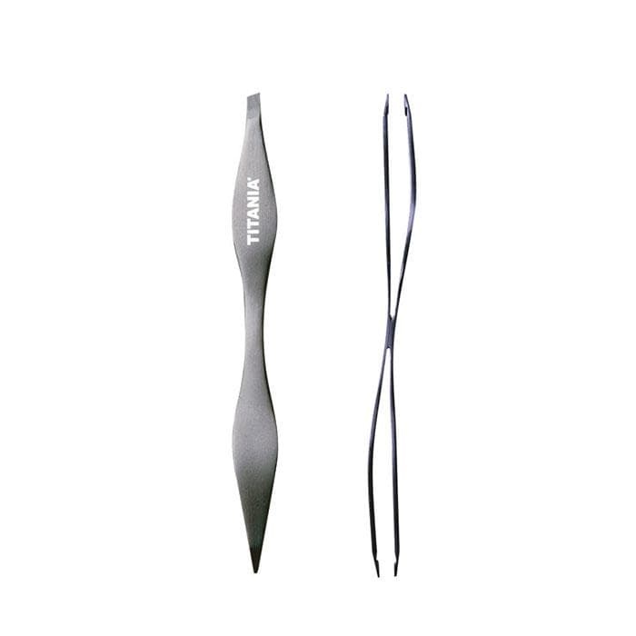 ТИТАНИЯ ДВУСТРАННА ПИНСЕТА ЗА ВЕЖДИ модел 2950 / TITANIA DOUBLE TWEEZERS model 2950