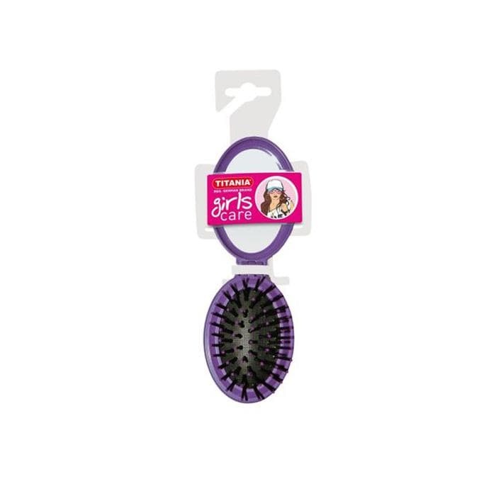 ТИТАНИЯ ЧЕТКА ЗА КОСА С ОГЛЕДАЛО СГЪВАЕМА модел 1774 / TITANIA FOLDABLE HAIR BRUSH WITH MIRROR model 1774
