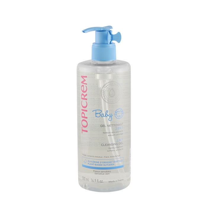 ТОПИКРЕМ ПОЧИСТВАЩ ГЕЛ ЗА БЕБЕТА ЗА КОСА И ТЯЛО 500 мл / TOPICREM BEBE CLEANSING GEL 2 in 1