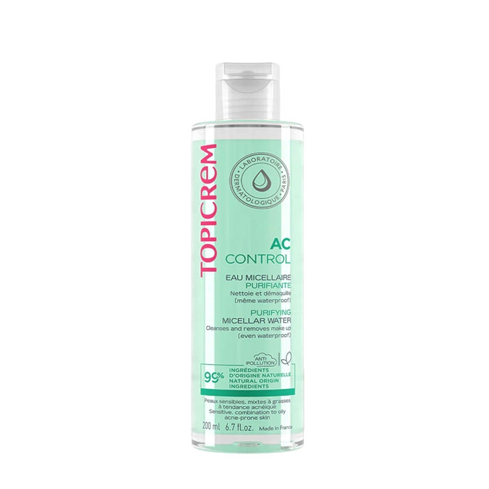 ТОПИКРЕМ АС КОНТРОЛ ПОЧИСТВАЩ МИЦЕЛАРЕН РАЗТВОР 200 мл / NIGY LABORATOIRES TOPICREAM AC CONTROL PURIFYING MICELLAR WATER
