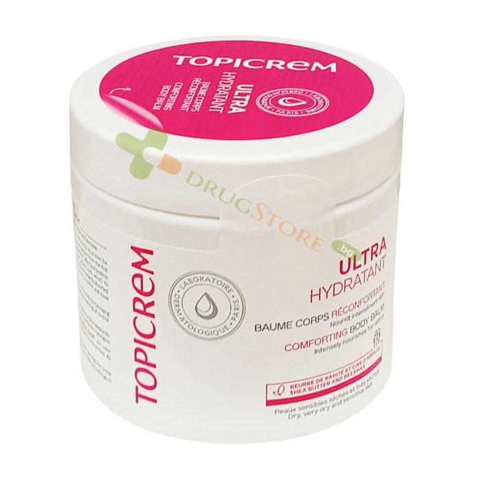ТОПИКРЕМ УЛТРА ХИДРАТИРАЩ УСПОКОЯВАЩ БАЛСАМ ЗА ТЯЛО 380 мл / TOPICREM ULTRA HYDRATING COMFORTING BODY BALM