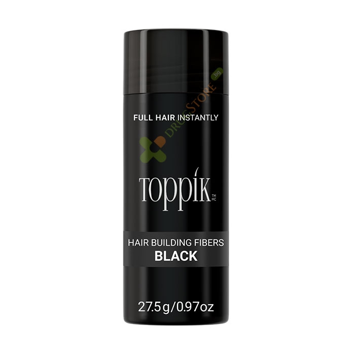 ТОППИК ФИБРИ ЗА КОСА ЧЕРНО 27.5 г / TOPPIK HAIR BUILDING FIBERS BLACK