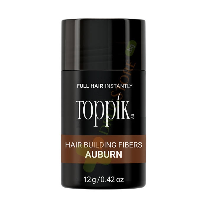 ТОППИК ФИБРИ ЗА КОСА КЕСТЕНЯВО 12 г / TOPPIK HAIR BUILDING FIBERS AUBURN