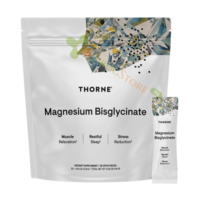 ТОРН МАГНЕЗИЙ саше 30 броя / THORNE MAGNESIUM BISGLYCINATE sachet