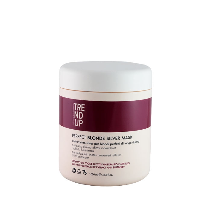 МАТИРАЩА МАСКА ЗА РУСА КОСА ТРЕНД ЪП 1 л / TREND UP PERFECT BLONDE SILVER MASK