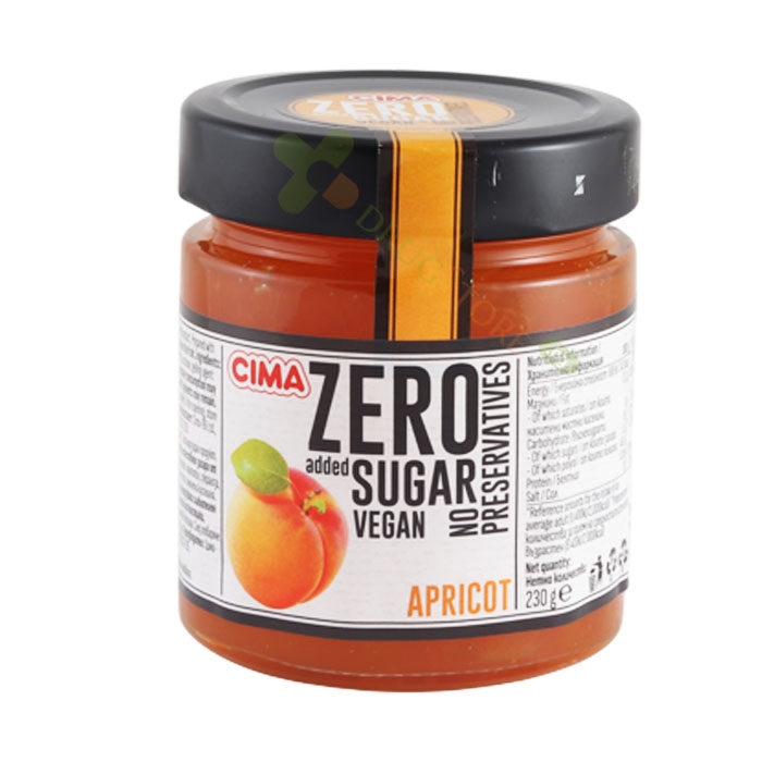 ЦИМА ЗЕРО ПЛОДОВ ДЕЛИКАТЕС КАЙСИЯ 230 г / CIMA ZERO ADDED SUGAR APRICOT