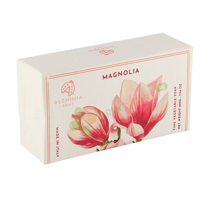 ТВЪРД САПУН МАГНОЛИЯ 200 г / ALCHIMIA SOAP MAGNOLIA FINE VEGETABLE SOAP