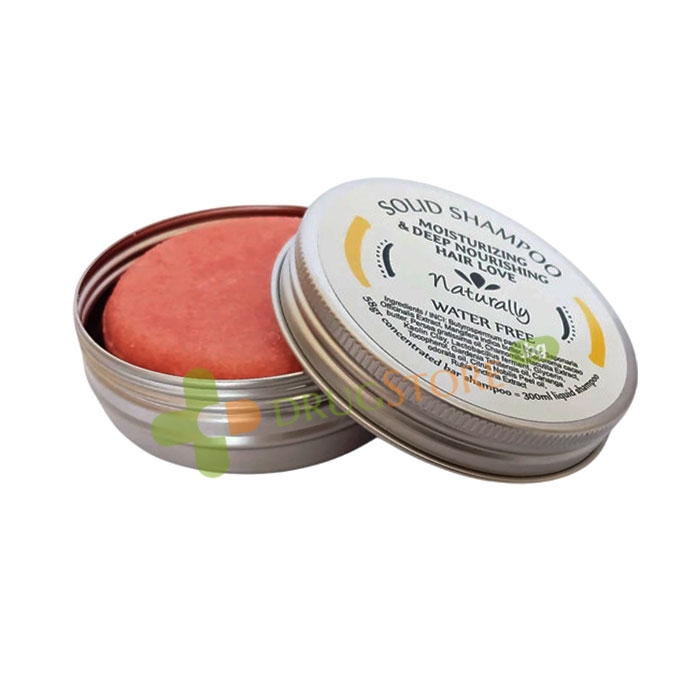 ТВЪРД ШАМПОАН ЗА КОСА - ПОДХРАНВАЩ 58 г / HRISTINA NATURALLY SOLID SHAMPOO MOISTURIZING &amp; DEEP NOURISHING HAIR LOVE