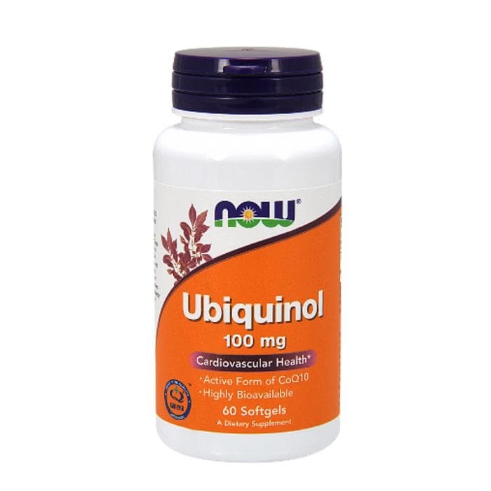 НАУ ФУДС УБИХИНОЛ драже 100 мг. 60 броя / NOW FOODS UBIQUINOL