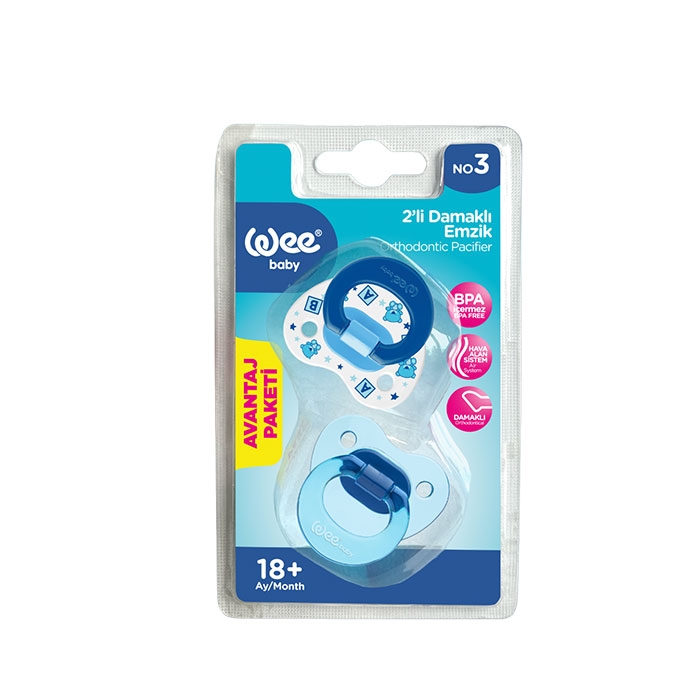 УИ БЕЙБИ ОРТОДОНТИЧНА ЗАЛЪГАЛКА 18+ месеца 2 броя 439 / WEE BABY ...