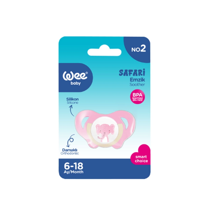 УИ БЕЙБИ ОРТОДОНТИЧНА ЗАЛЪГАЛКА САФАРИ 6-18 месеца 947 / WEE BABY ORTHODONTIC PACIFIER SAFARI 6-18 months