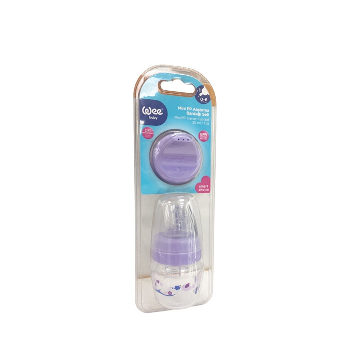 УИ БЕЙБИ ПОЛИПРОПИЛЕНОВО МИНИ ШИШЕ 30 мл. 0 - 6 месеца 778 / WEE BABY MINI SIPPY BOTTLE SET