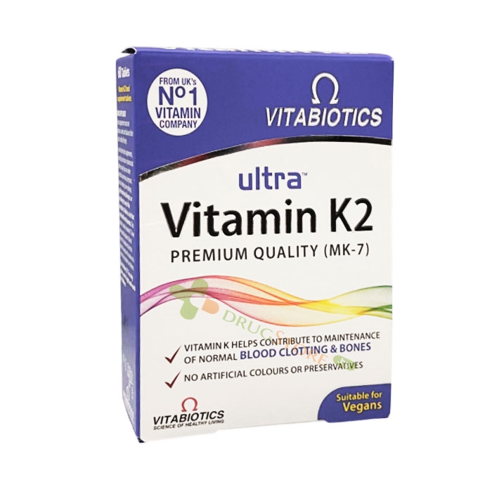 УЛТРА ВИТАМИН K2 таблетки 60 броя / VITABIOTICS ULTRA VITAMIN K2