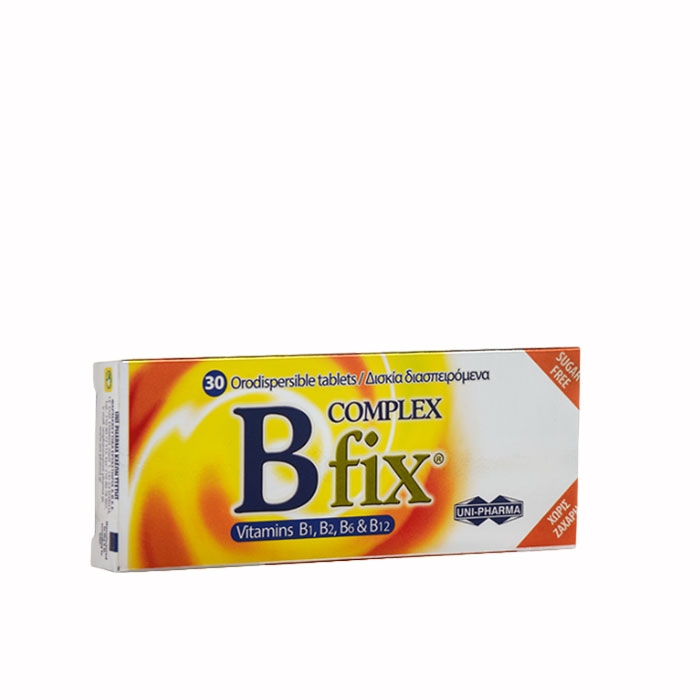 B КОМПЛЕКС ФИКС таблетки 30 броя / UNI-PHARMA B COMPLEX FIX | Drugstore BG