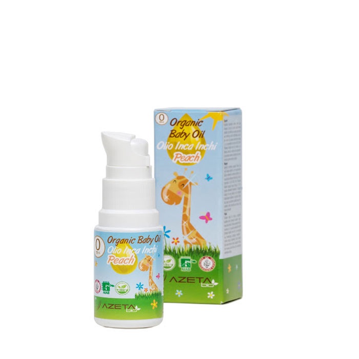 АЦЕТА БИО ОРГАНИЧНО БЕБЕШКО МАСАЖНО ОЛИО ЗА ТЯЛО С ПРАСКОВА 20 мл. / AZETA ORGANIC BABY OIL PEACH