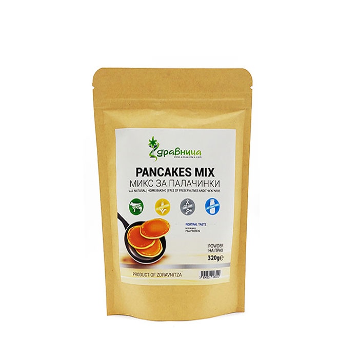 ЗДРАВНИЦА МИКС ЗА ПАЛАЧИНКИ 320 гр. / ZDRAVNITZA PANCAKES MIX