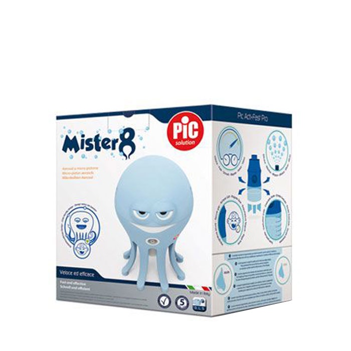 КОМПРЕСОРЕН АПАРАТ ИНХАЛАТОР / PIC SOLUTION MISTER OCTOPUS COMPRESSOR NEBULIZER