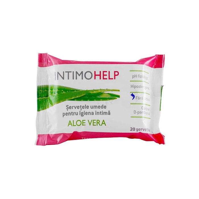 ИНТИМО ХЕЛП КЪРПИЧКИ ЗА ИНТИМНА ХИГИЕНА С АЛОЕ ВЕРА 20 броя / INTIMO WIPES WITH ALOE VERA