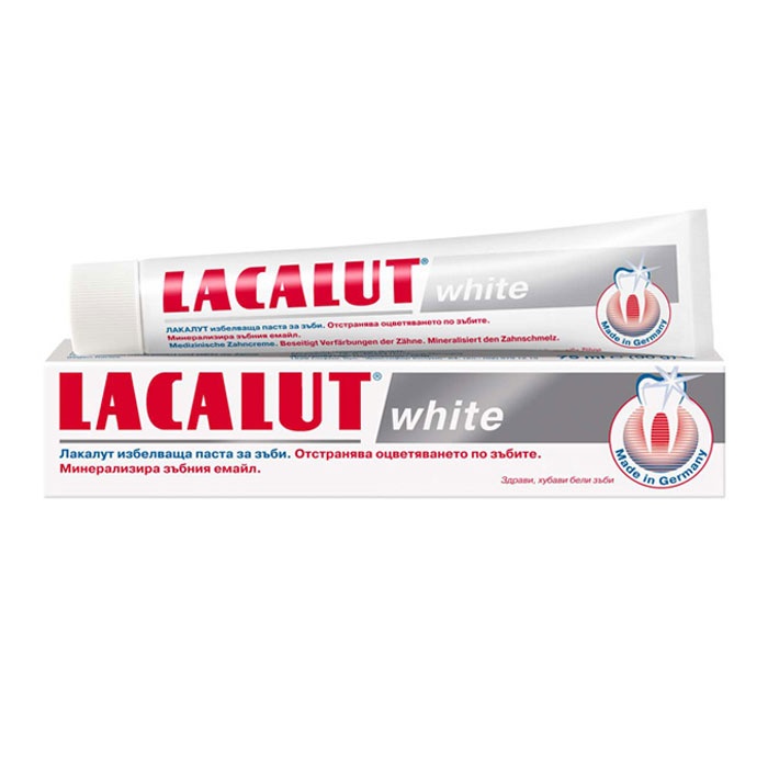 ЛАКАЛУТ WHITE ПАСТА ЗА ЗЪБИ 75 мл. / LACALUT WHITE TOOTHPASTE