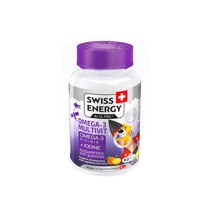 СУИС ЕНЕРДЖИ КИДС ОМЕГА 3 МУЛТИВИТ желирани мечета 60 броя / SWISS ENERGY OMEGA-3 MULTIVIT
